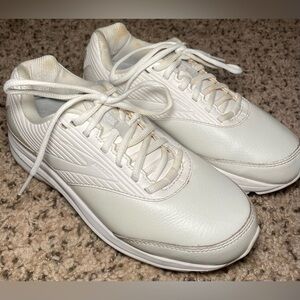 Brooks Addiction WLK Walking Shoes White Leather Sneakers Women’s 8 Wide